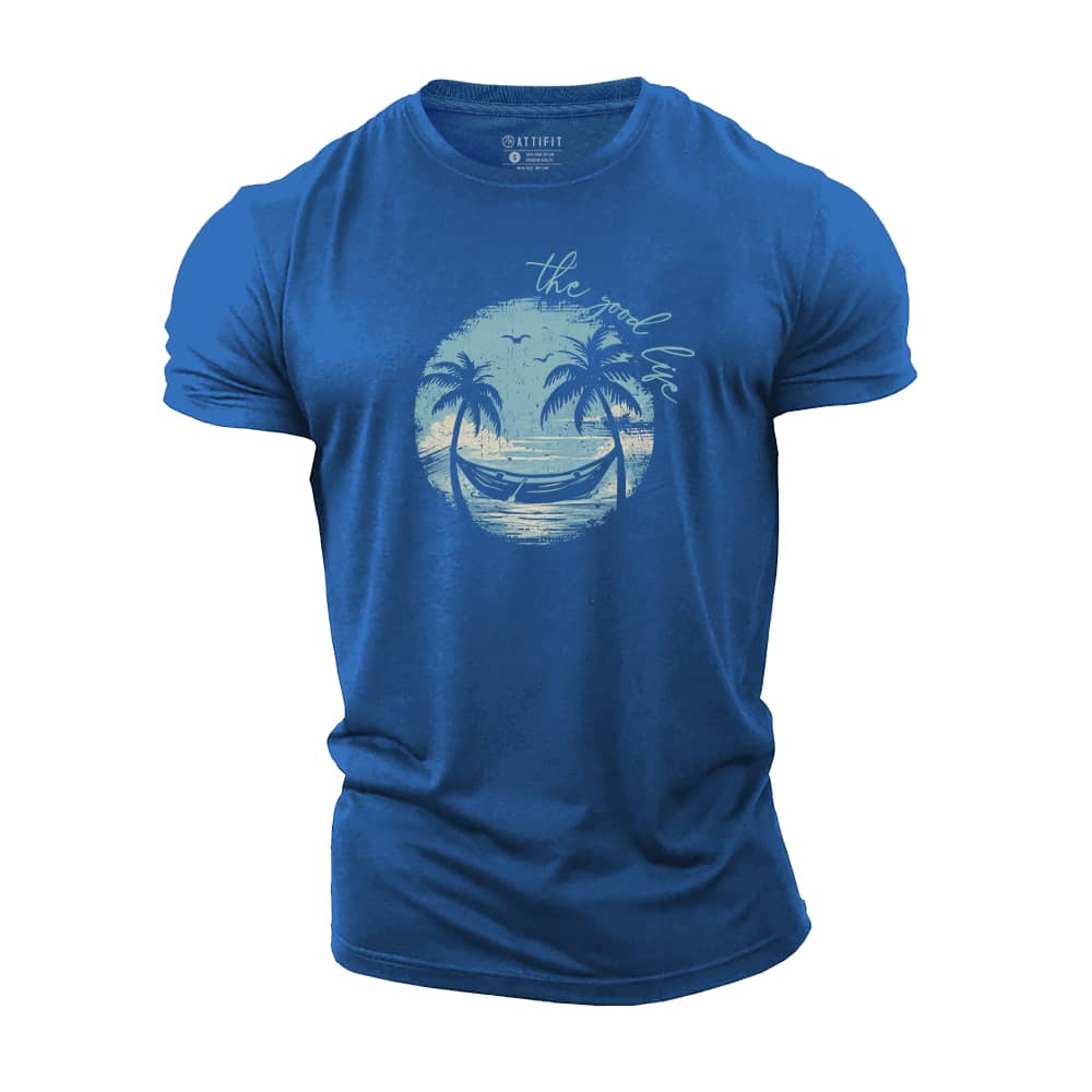 The Good Life Smiley Cotton T-Shirt