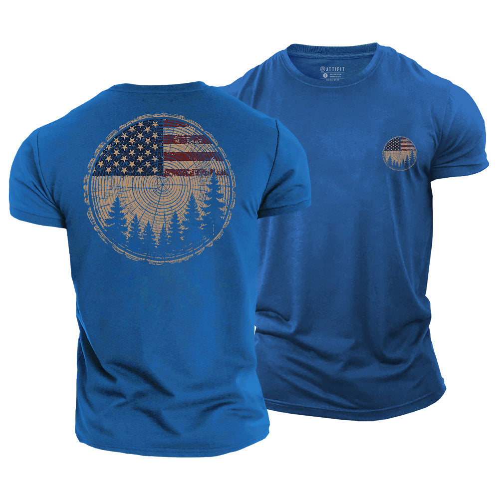Rings of Freedom Cotton T-Shirt