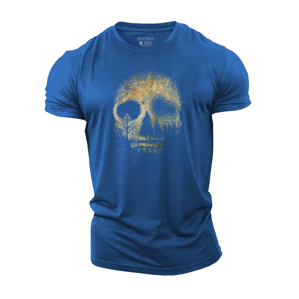 Skull Forest Cotton T-Shirt