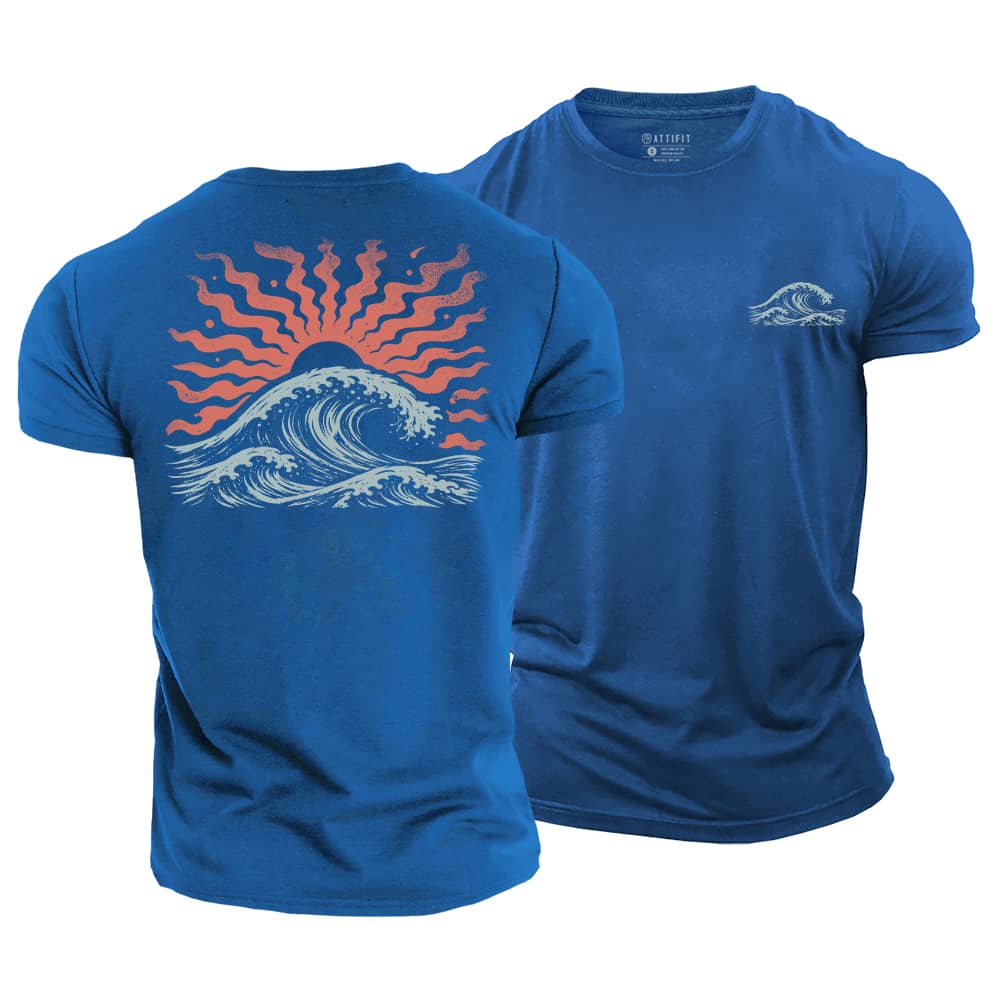 Sun Wave Cotton T-Shirt