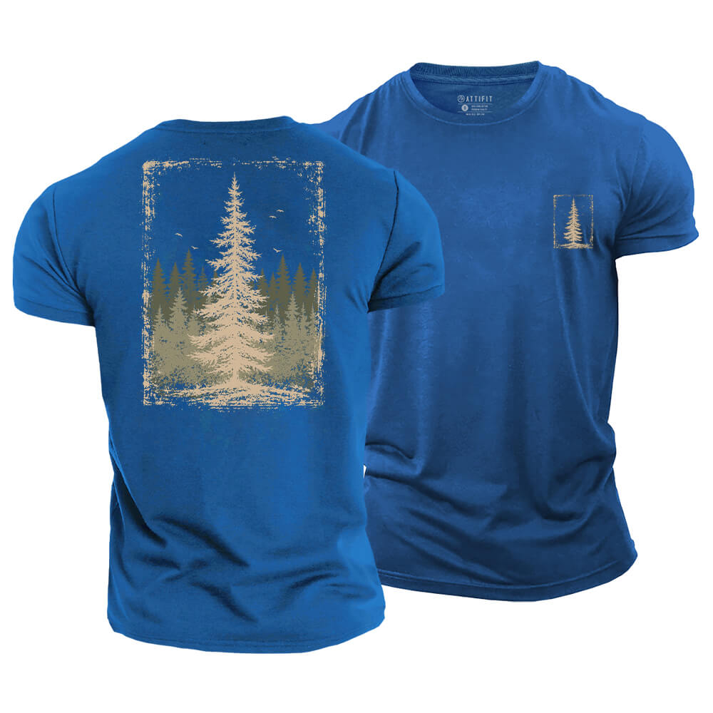 Pine Woodland Cotton T-Shirt