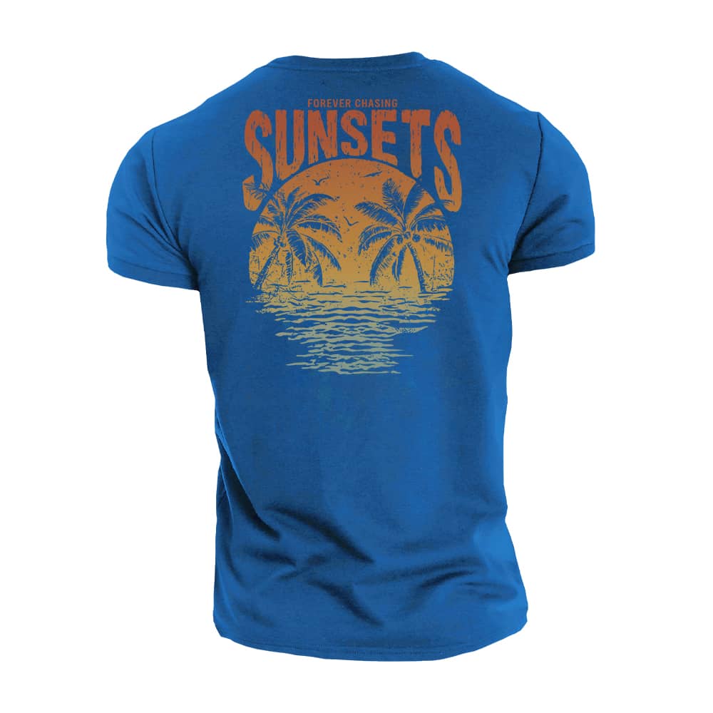 Chasing Sunsets Cotton T-Shirt