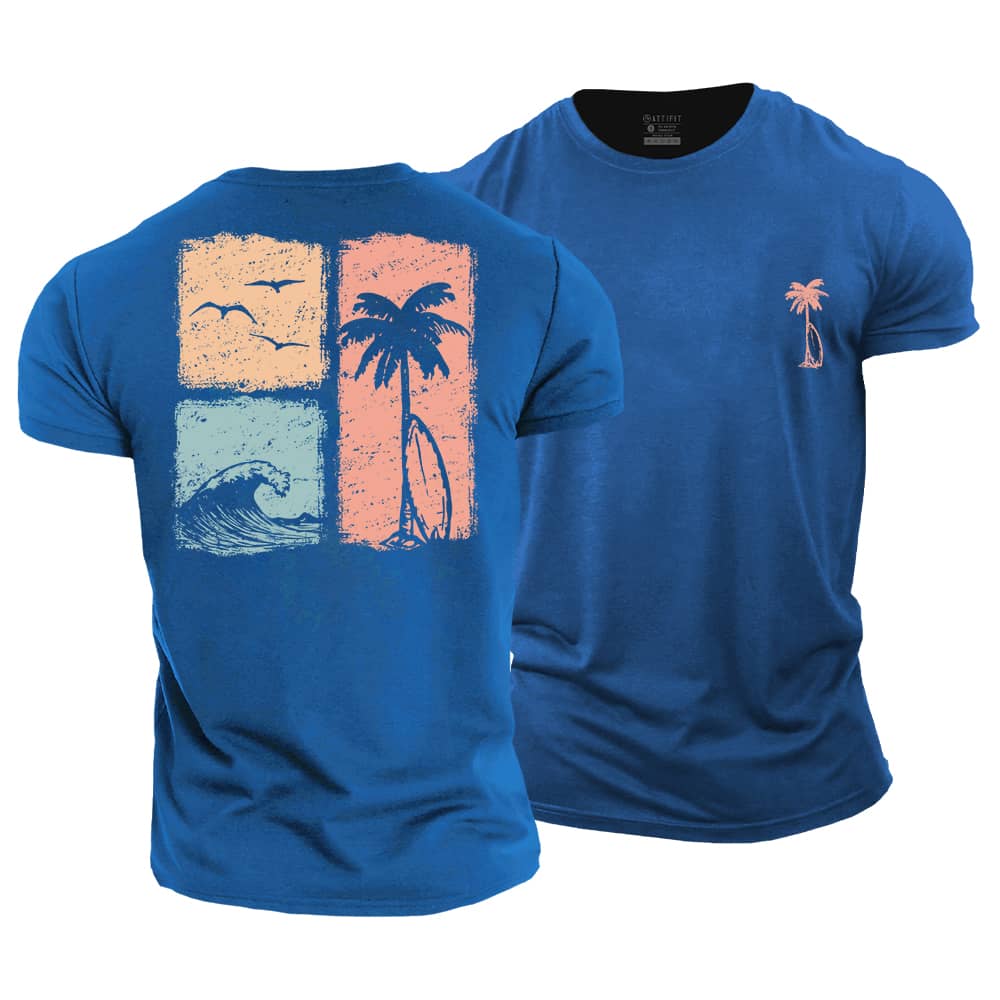 Beach Blocks Cotton T-Shirt