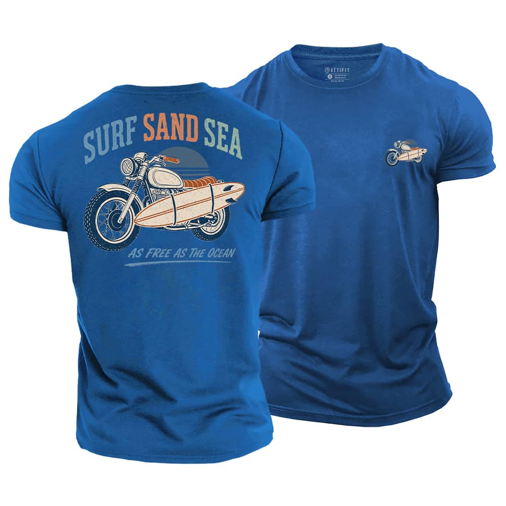 Free As Ocean Cotton T-Shirt