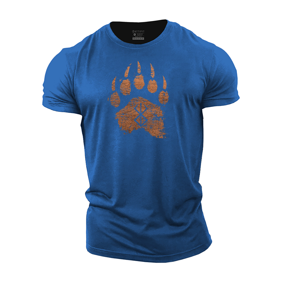 Berserker Rune Bears Paw Cotton T-Shirt