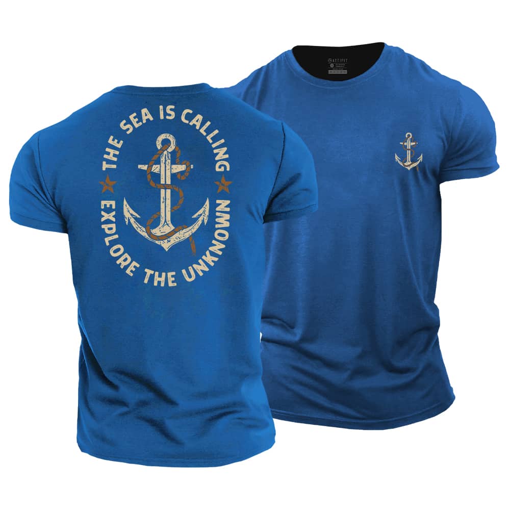 The Sea Is Calling Cotton T-Shirt