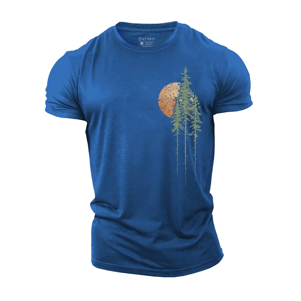 Sunset Forest Cotton T-Shirt