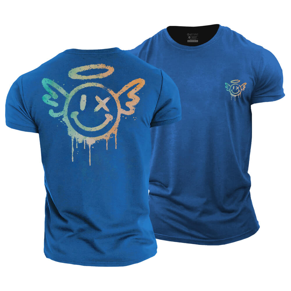 Angel Smiley Cotton T-Shirt