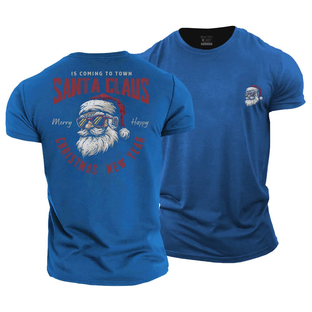 Santa Claus Is Coming Cotton T-Shirt