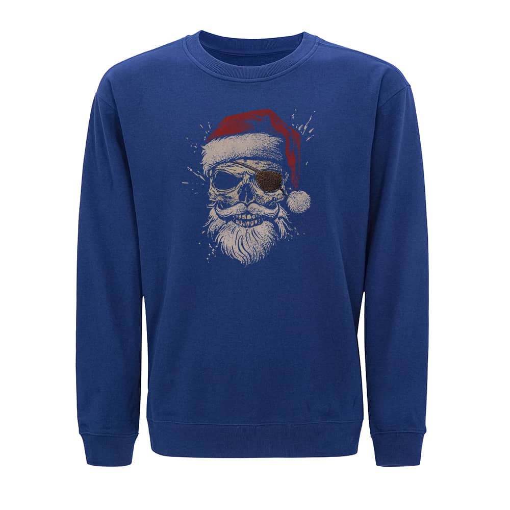 Christmas Pirate Skull Crewneck Sweatshirt
