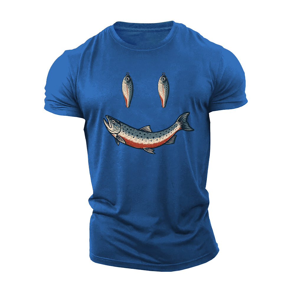 Happy Angler Smile Cotton T-Shirt