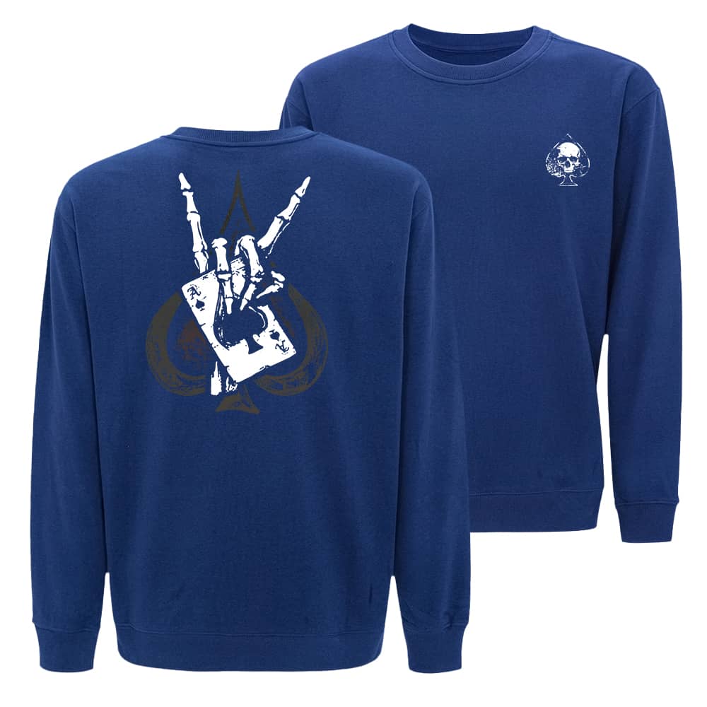 Skull Poker Crewneck Sweatshirt