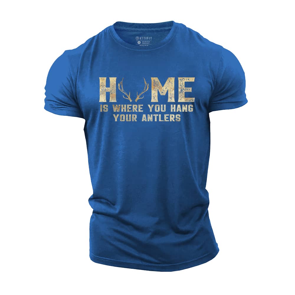 Take Antlers To Home Cotton T-Shirt