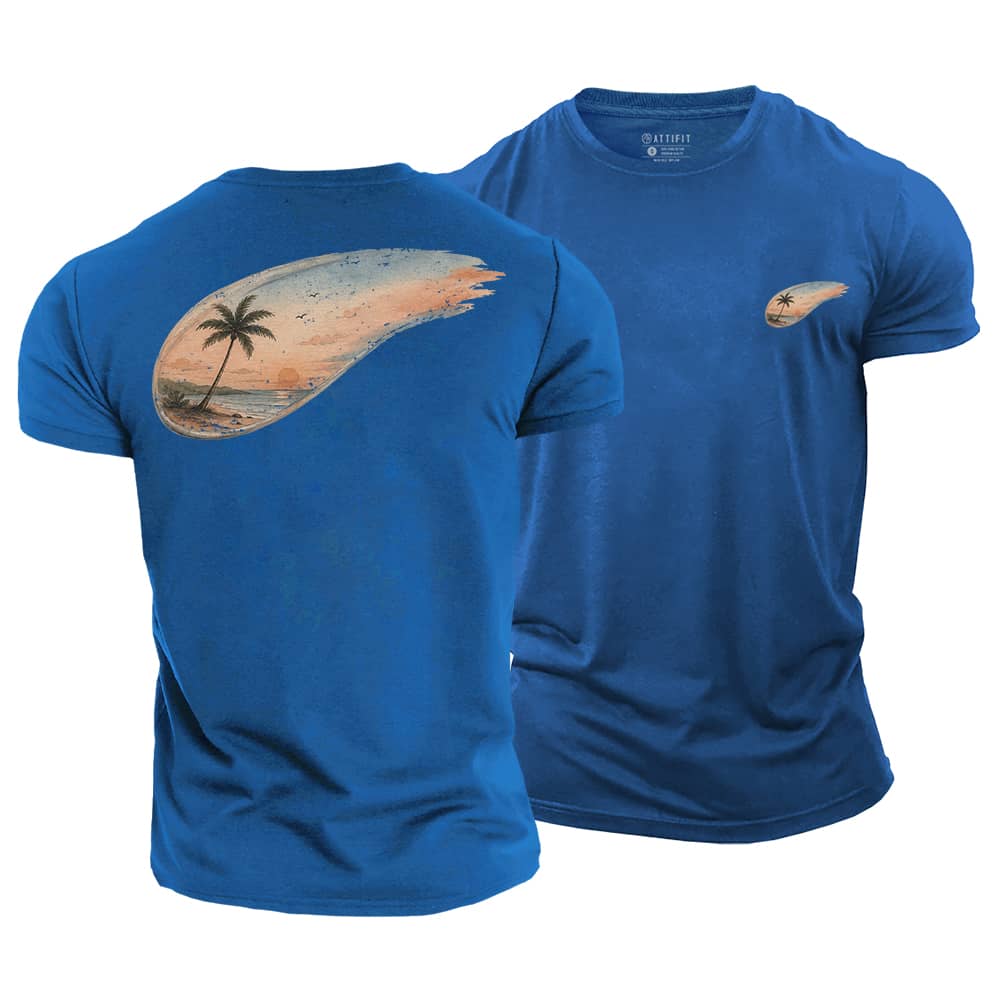 Sunset Sweep Cotton T-Shirt