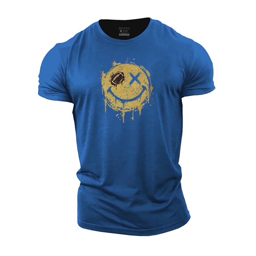 Football Smiley Cotton T-Shirt