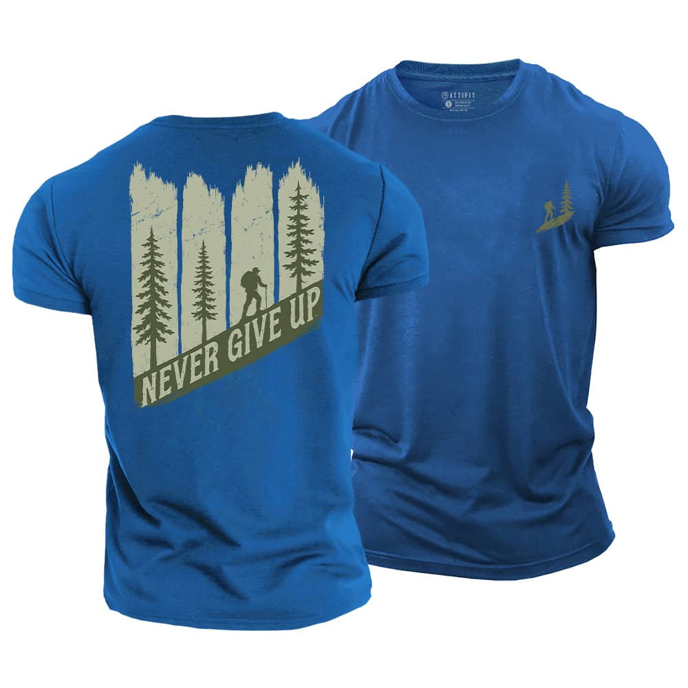 Never Give Up Cotton T-Shirt