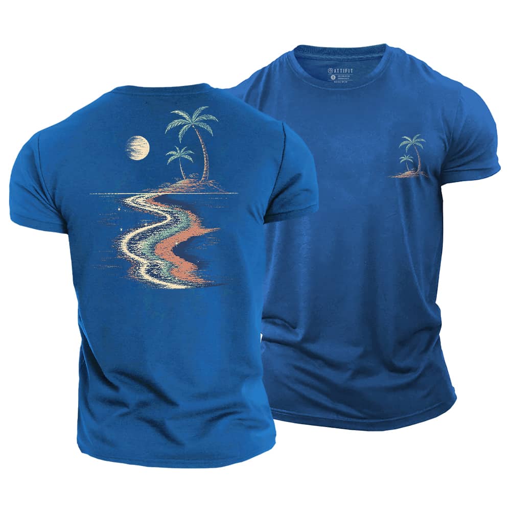 Palm Moon Cotton T-Shirt