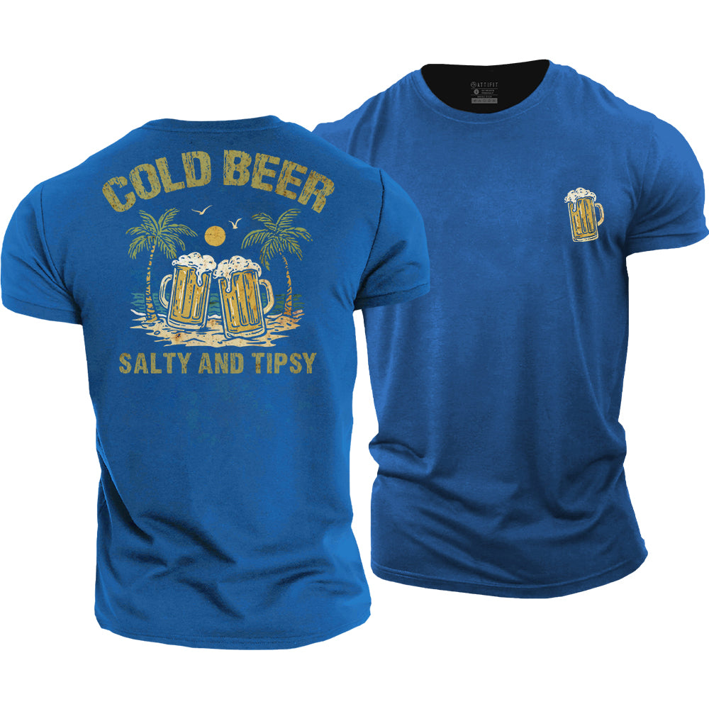 Salty And Tipsy Cotton T-Shirt
