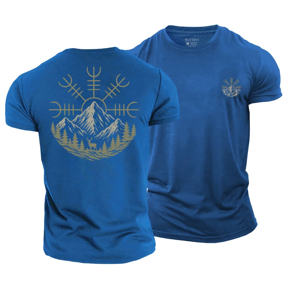 Mountain Compass Cotton T-Shirt