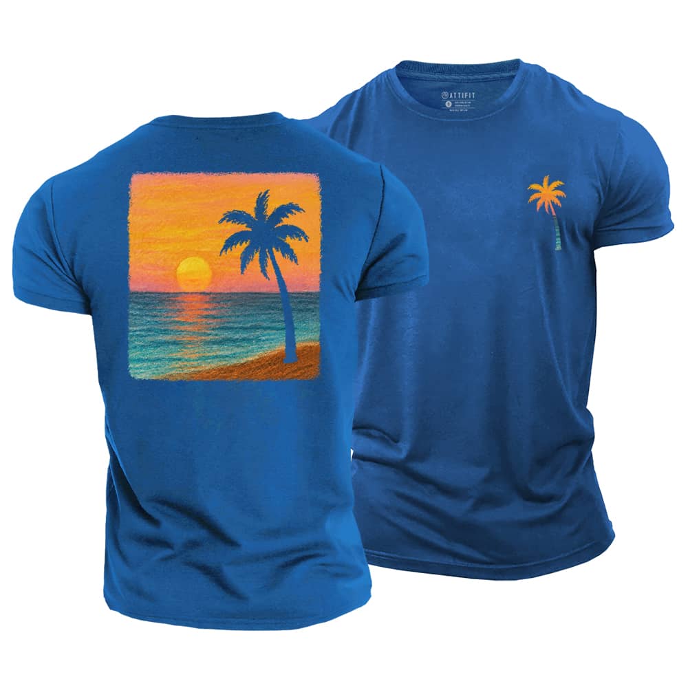 Coastal Glow Cotton T-Shirt