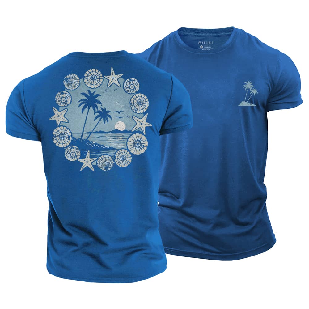 Shell Palm Cotton T-Shirt