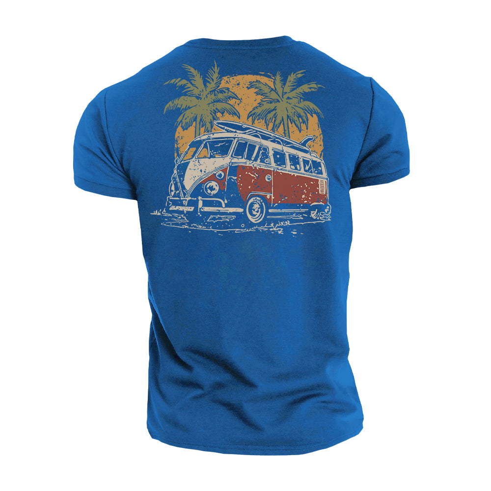 Bus Vacation Cotton T-Shirt