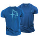 Lion of Faith Cross Cotton T-Shirt