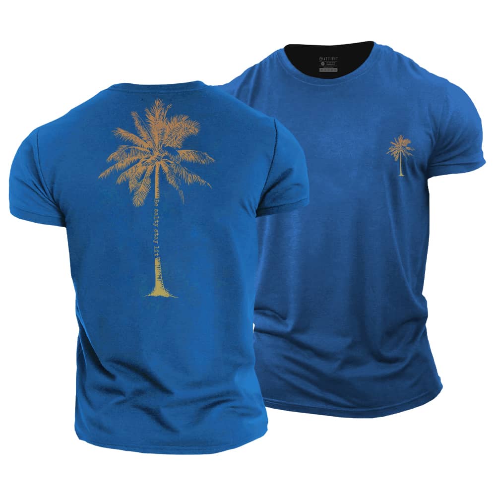 Salty Palm Cotton T-Shirt