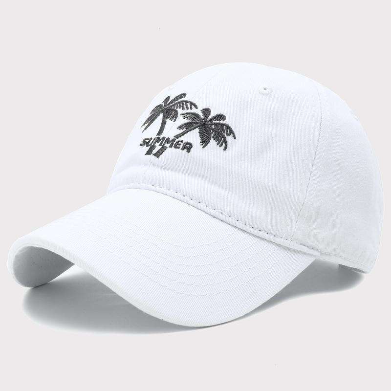 Embroidered Coconut Palm Retro Baseball Cap