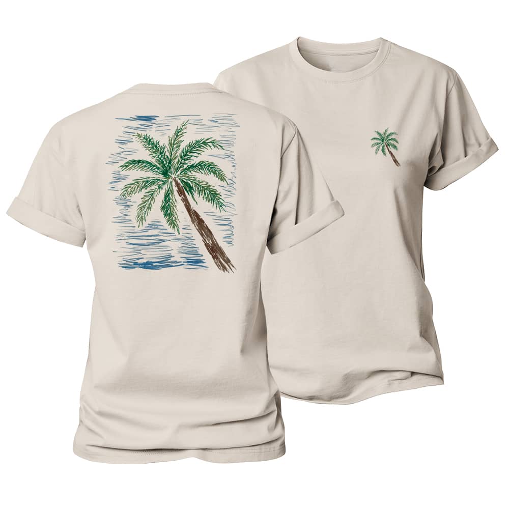 Sketch Palm Women's Cotton T-Shirt