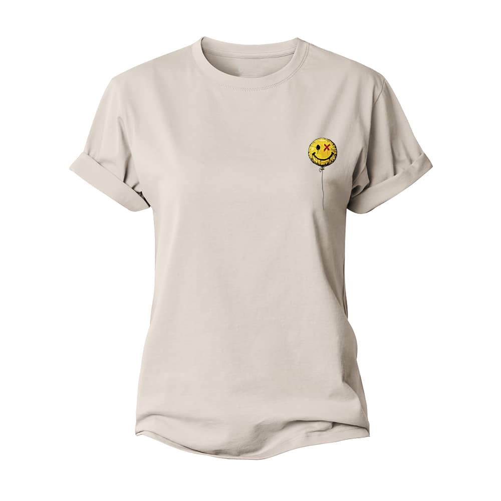 Mini Smiley Ballon Women's Cotton T-Shirt