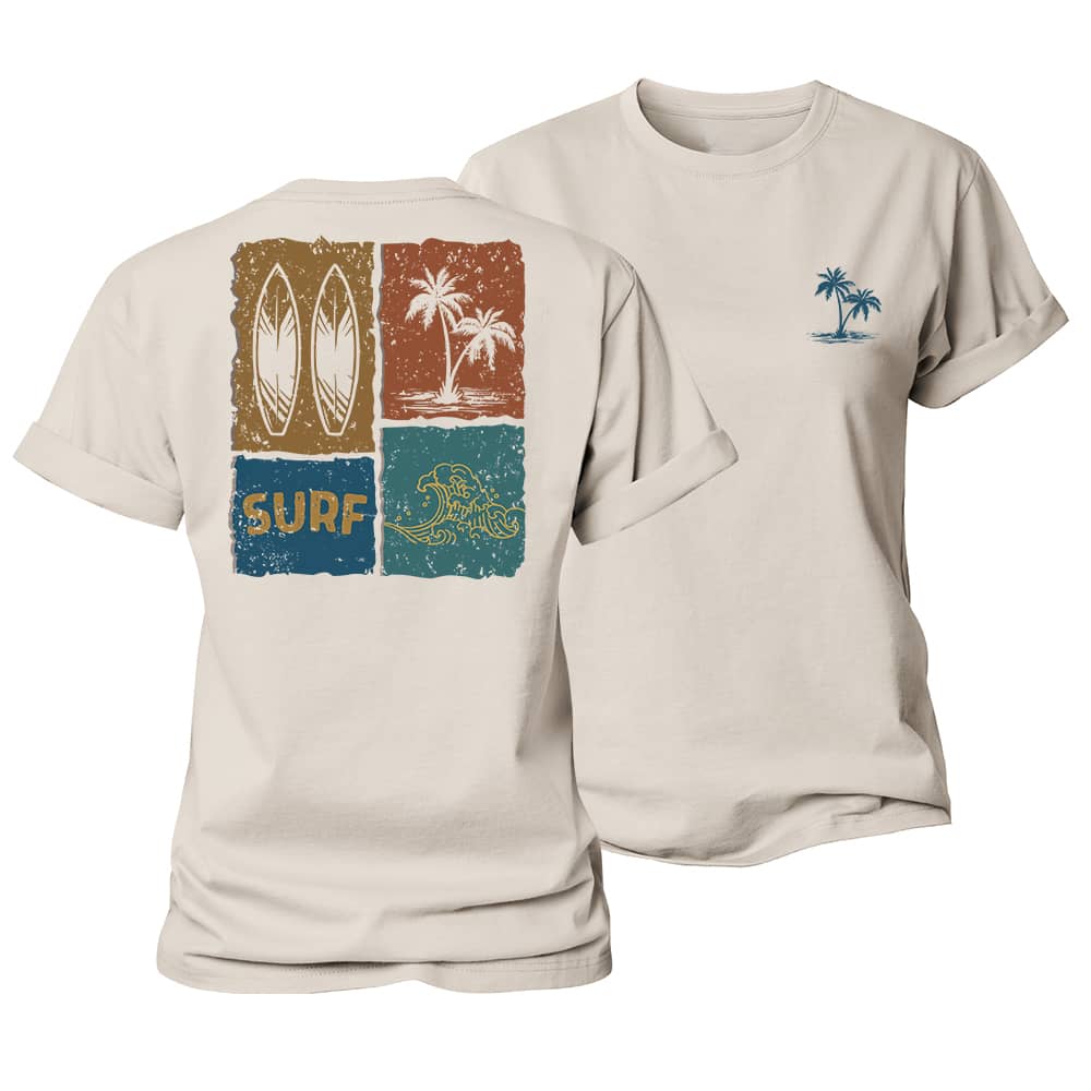 Surf Poster Women's Cotton T-Shirt