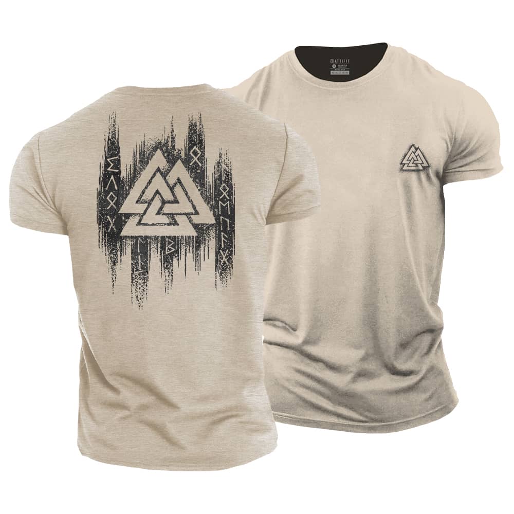 Viking Valknut Cotton T-Shirt