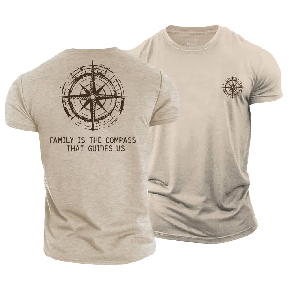 Family Is Compass Cotton T-Shirt