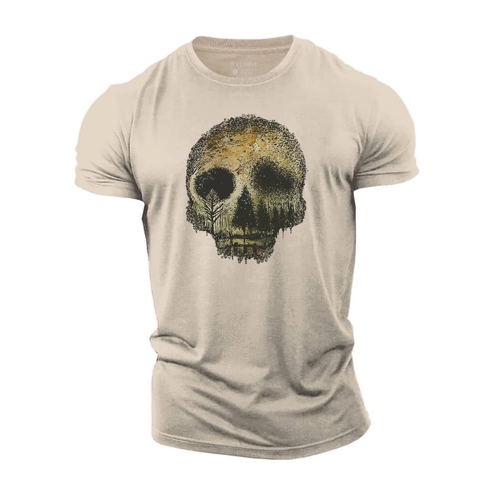 Skull Forest Cotton T-Shirt