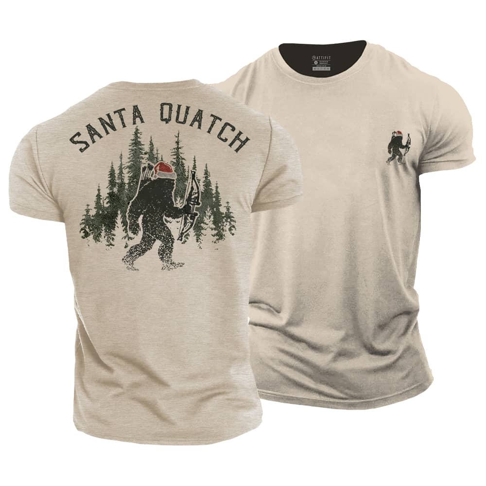 Santa Quatch Cotton T-Shirt