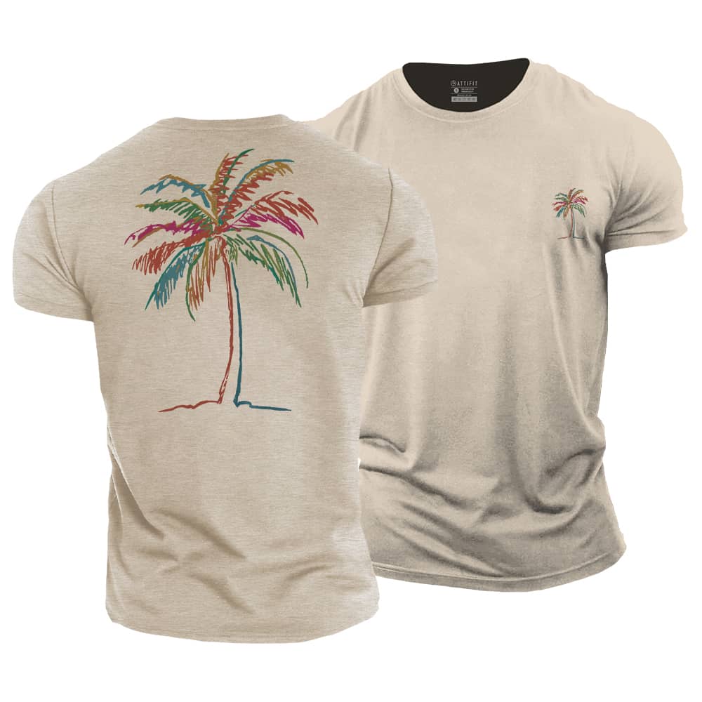 Colorful Palm Cotton T-Shirt