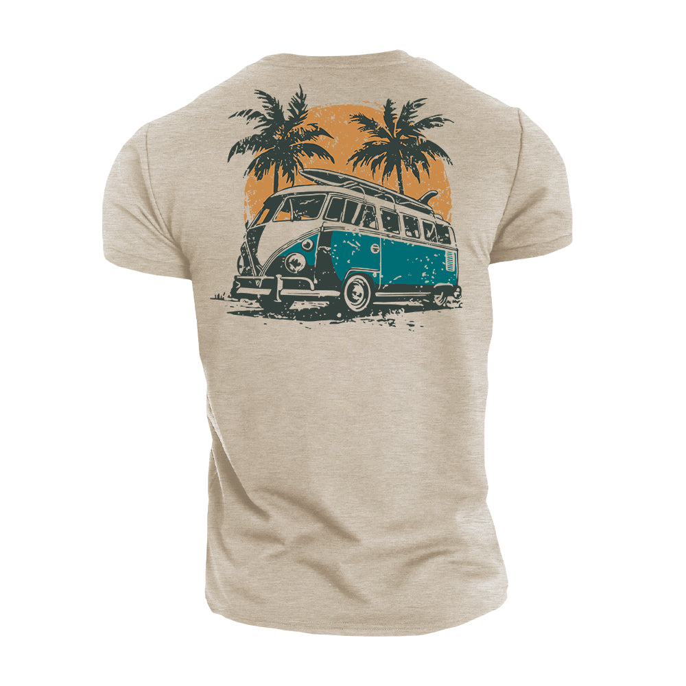 Bus Vacation Cotton T-Shirt