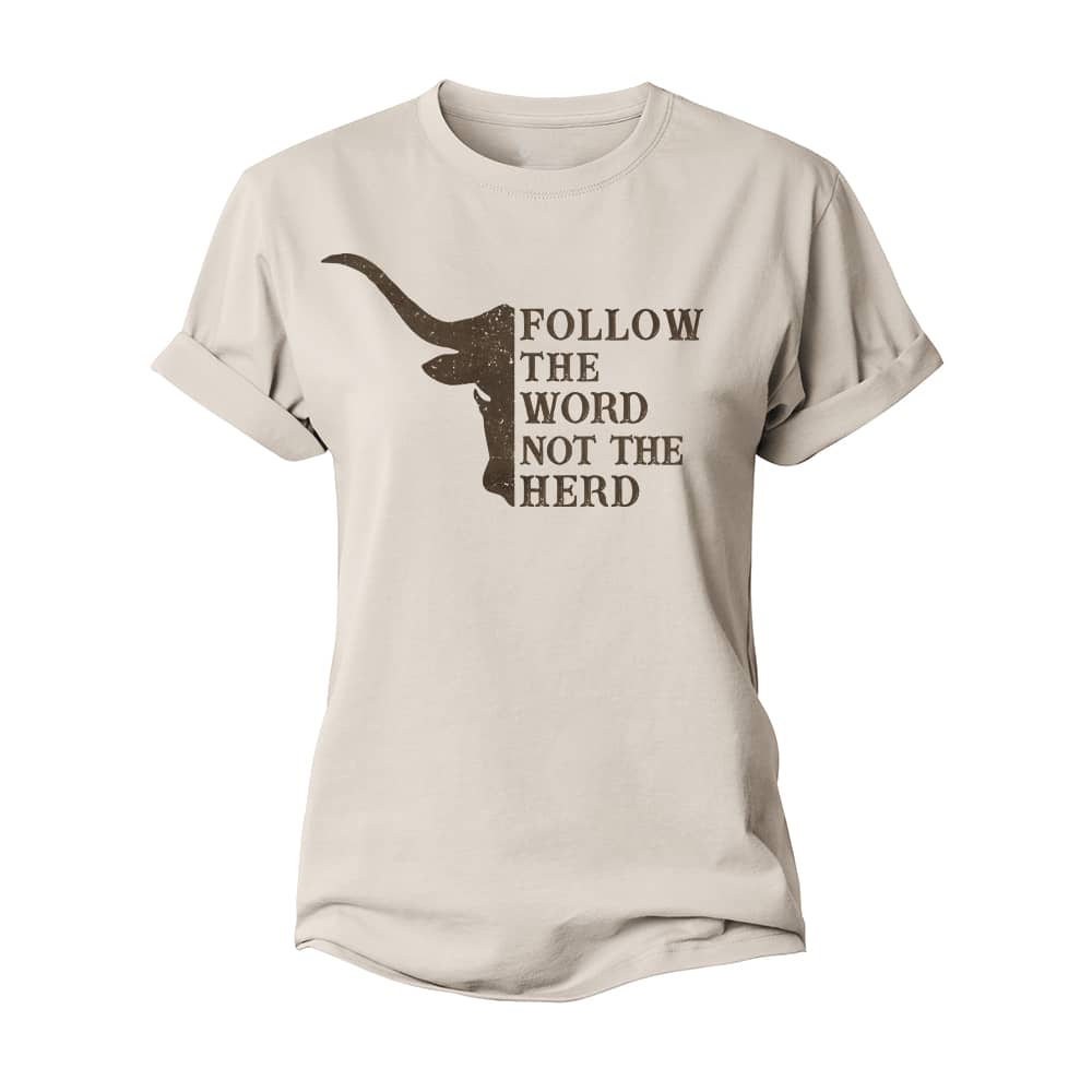 Follow The Herd Women's Cotton T-Shirt