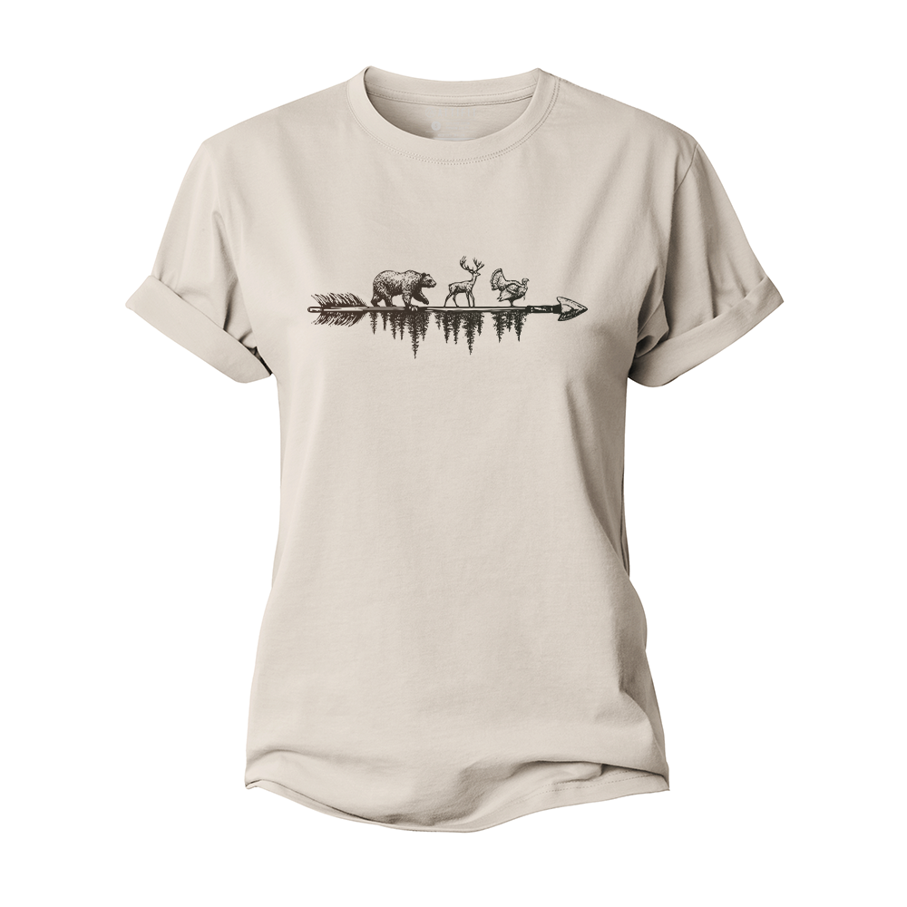 Wildlife on The Arrow Women's Cotton T-Shirt