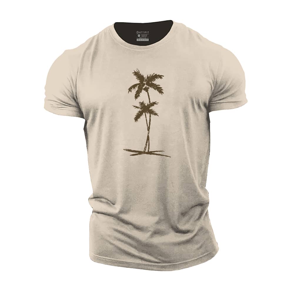 Simple Palm Cotton T-Shirt
