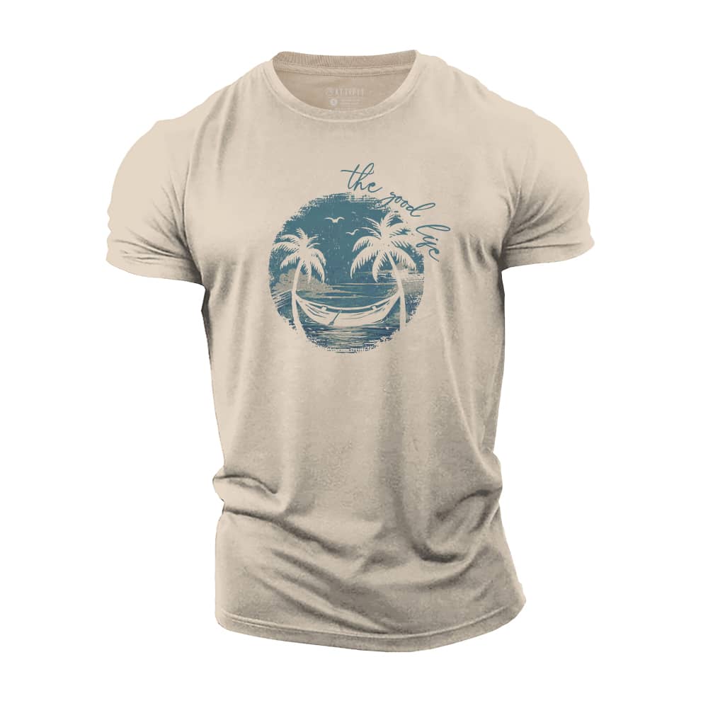 The Good Life Smiley Cotton T-Shirt