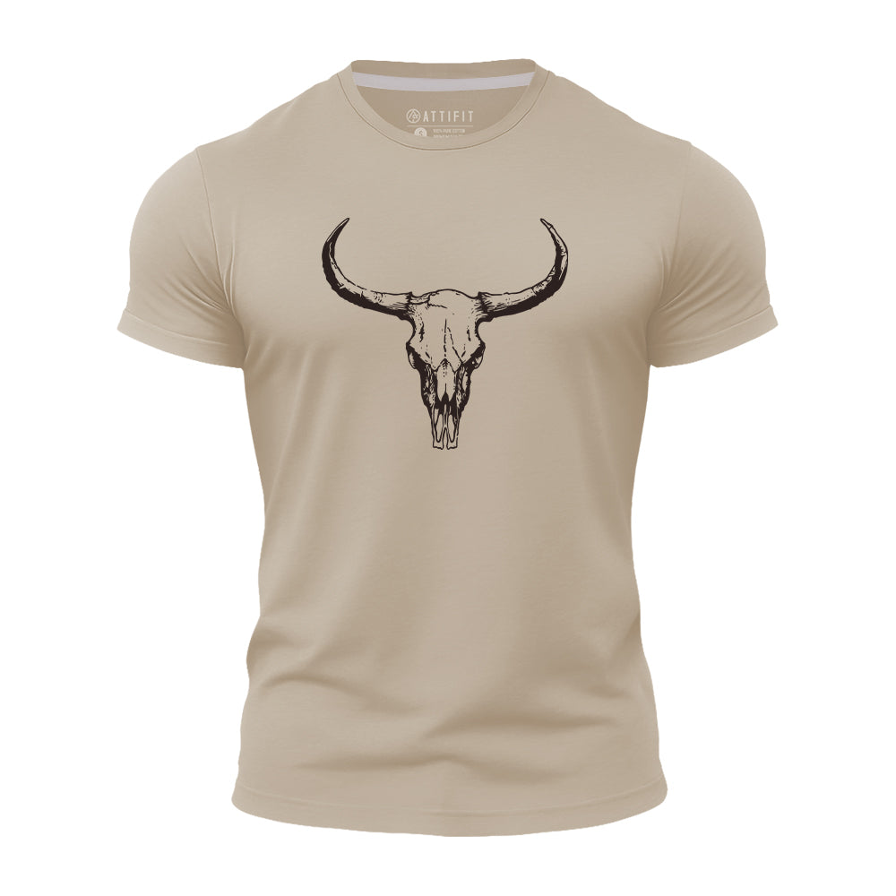 Bull Skull Quick-Dry T-Shirt