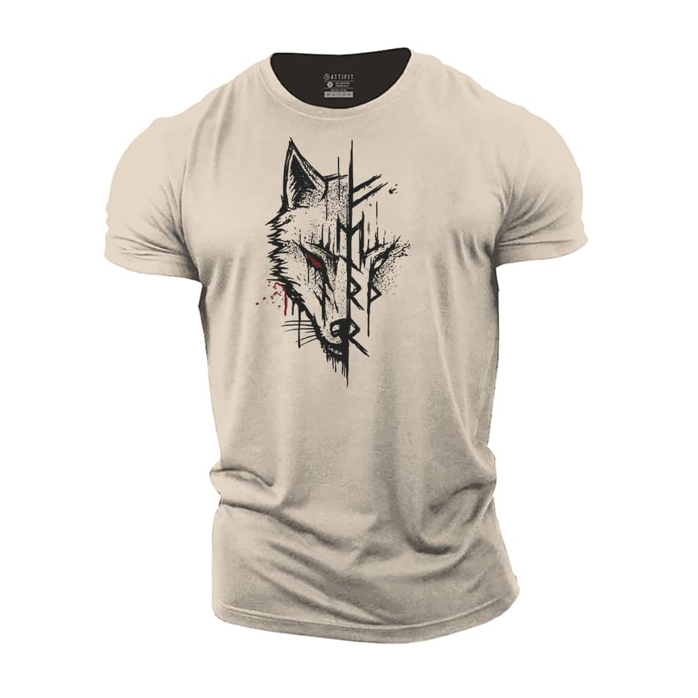 Viking Wolf Cotton T-Shirt