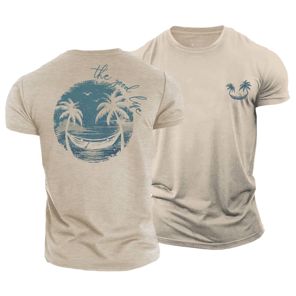 Good Life Smiley Cotton T-Shirt