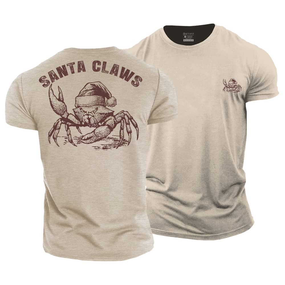 Santa Claws Cotton T-Shirt