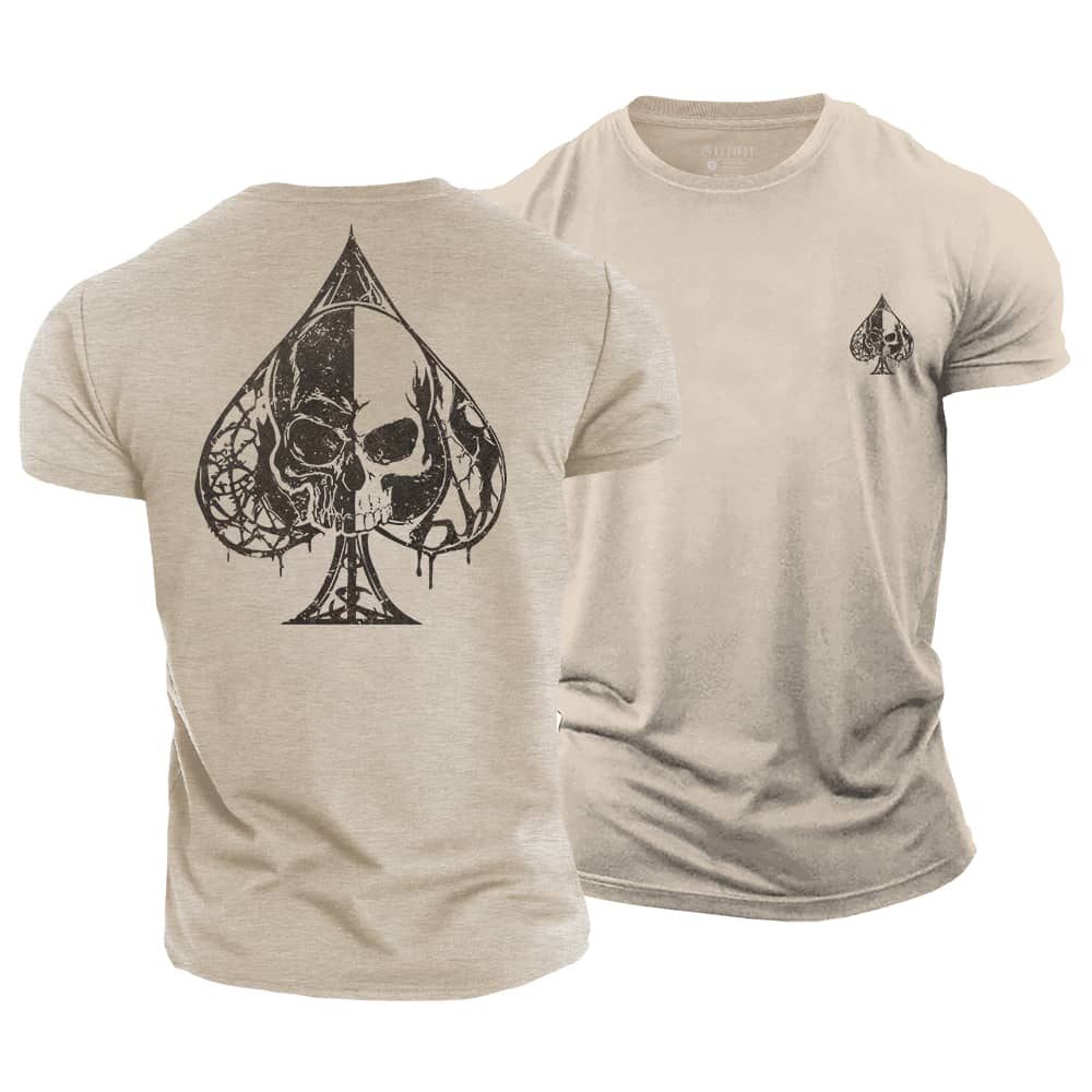 Spades Skull Cotton T-Shirt