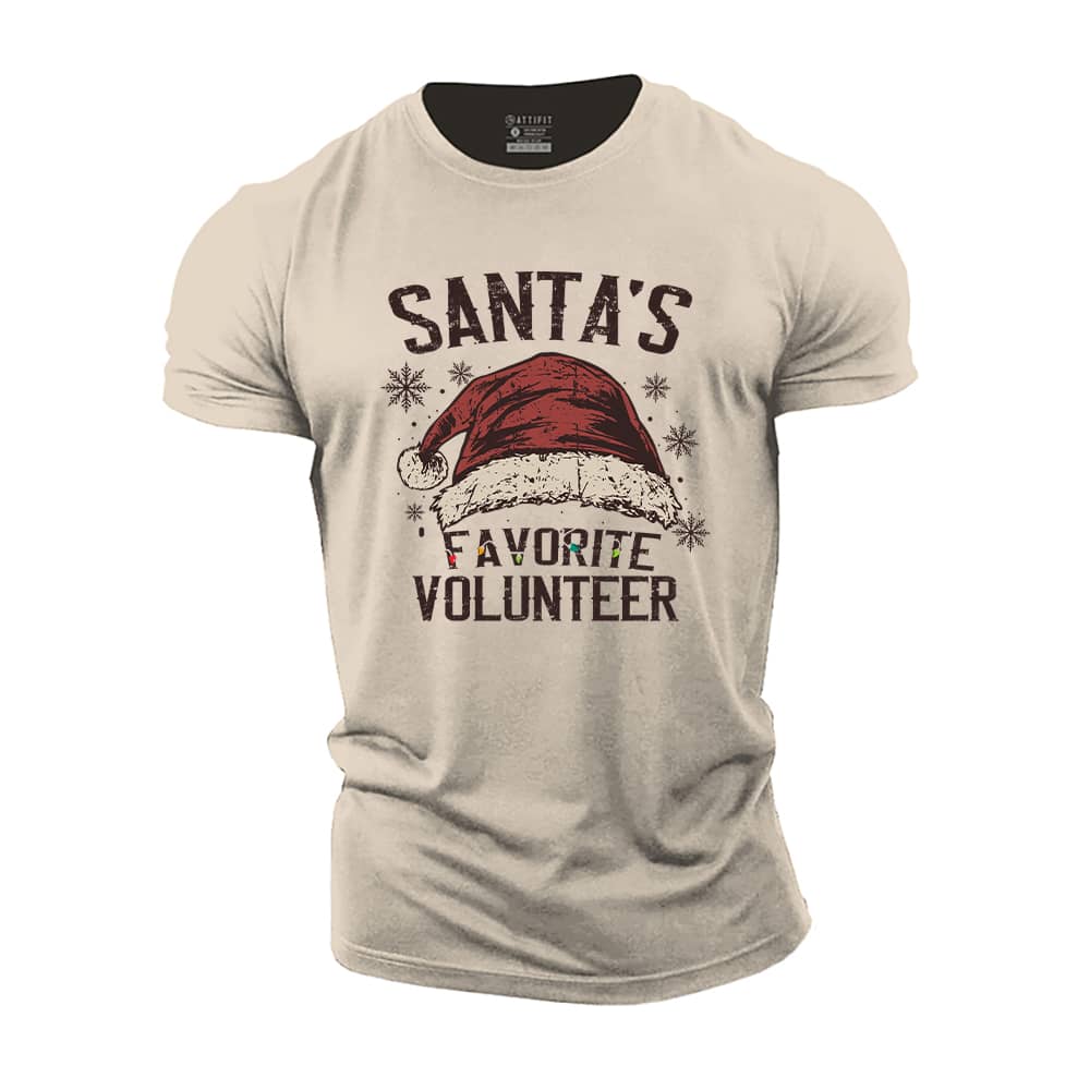 Santa's Favorite Volunteer Cotton T-Shirt