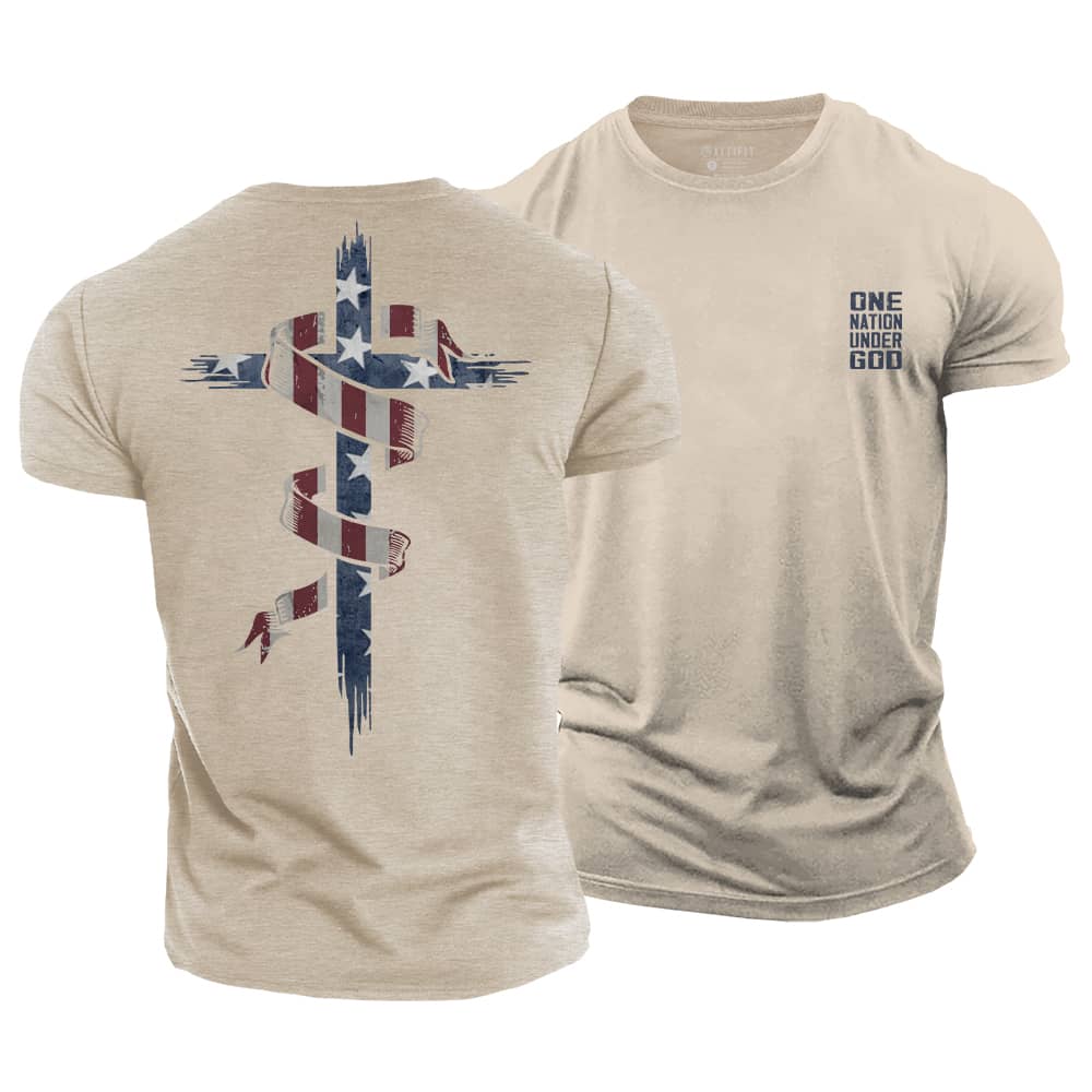 One Nation Cross Cotton T-Shirt