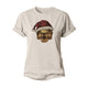 Christmas Sunset Skull Women's Cotton T-Shirt